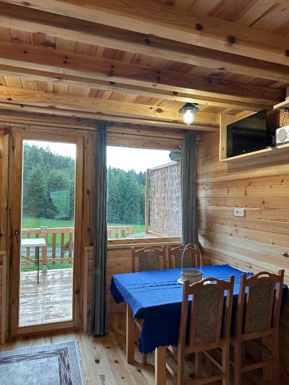 Enterijer brvnare Panda na Tari